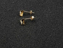 Double Stud Earring - Yellow Gold 14k (.585) 1.3 grams