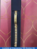 ID Bracelet - Tricolor Gold 14k (.585) 16.7 grams 9 inch