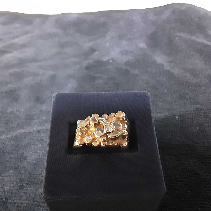 Men's Ring - Yellow Gold 14k (.585) 11.1 grams Size 9