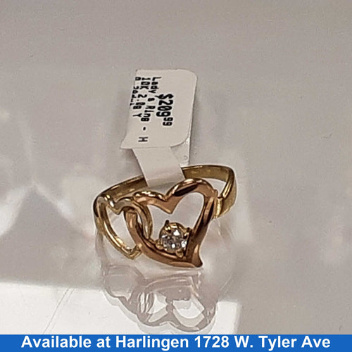 Women's Ring - Yellow Gold 10k (.417) 2 grams Size 6.5