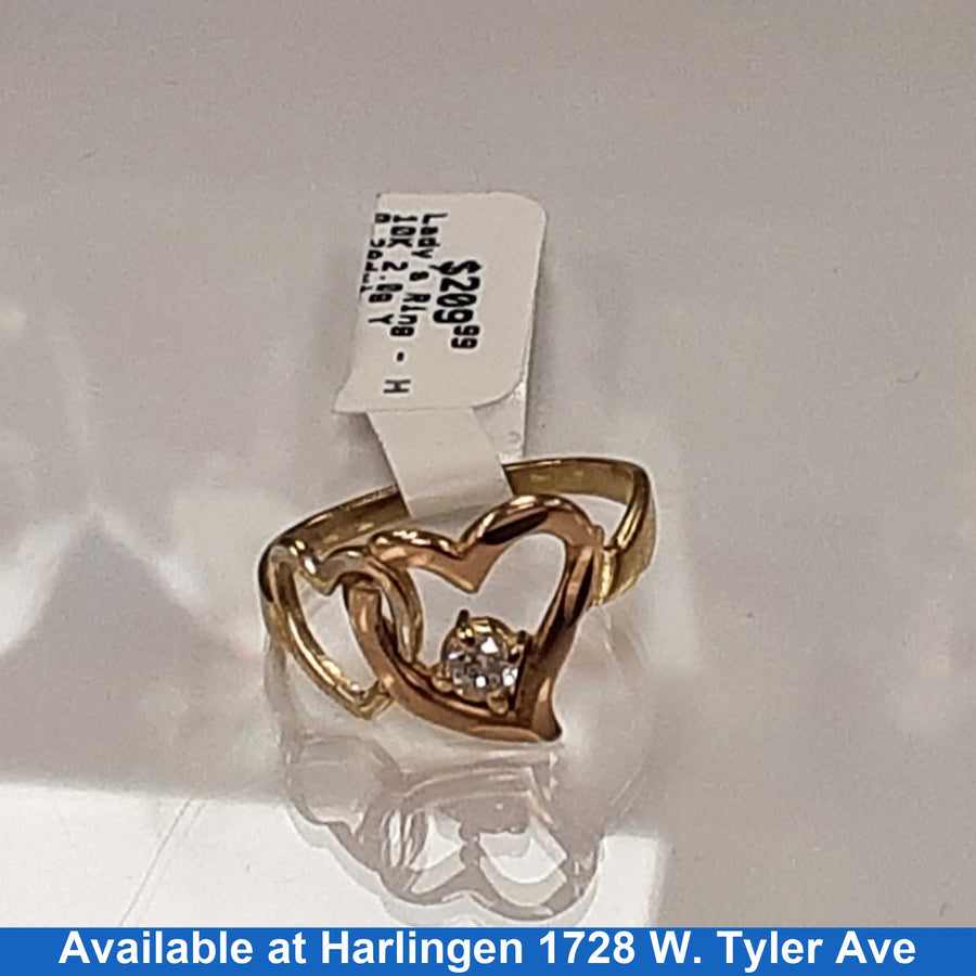 Women's Ring - Yellow Gold 10k (.417) 2 grams Size 6.5