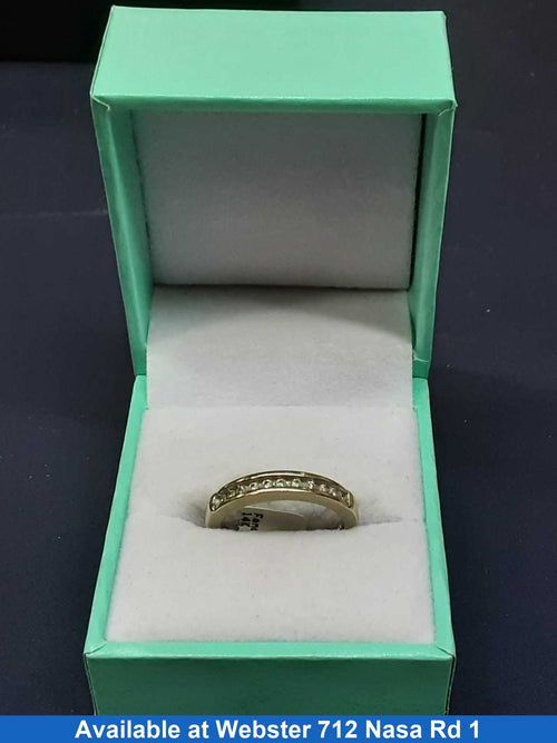 Ring - Wedding Band - White Gold 14k (.585) 3.9 grams Size 6.5