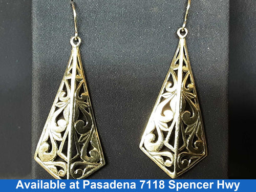 Jacket Earrings - Silver 4 grams