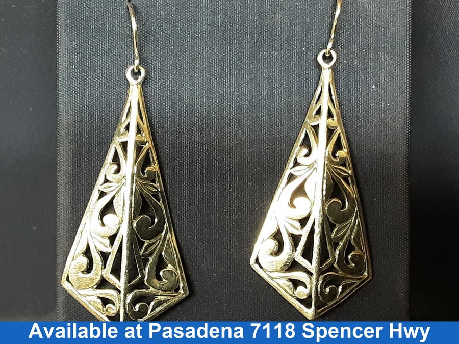 Jacket Earrings - Silver 4 grams