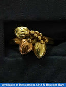 Women's Ring - Tricolor Gold 10k (.417) 2.6 grams Size 20
