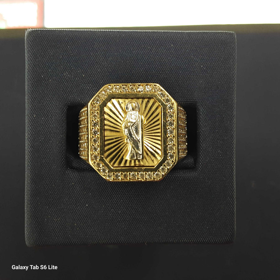 Men's Ring - Yellow Gold 10k (.417) 7.9 grams Size 9.5