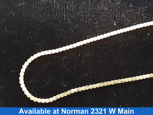 Herringbone Chain - Yellow Gold 14k (.585) 3.4 grams 24 inch