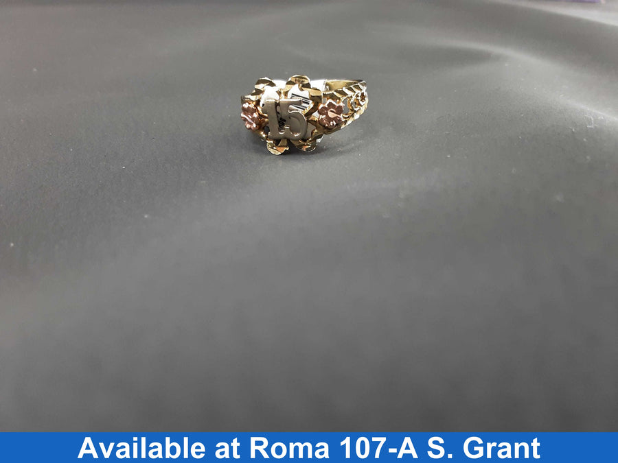 Women's Ring - Yellow Gold 10k (.417) 1.8 grams Size 6