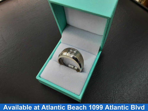 Men's Ring - White Gold 14k (.585) 9.6 grams Size 12