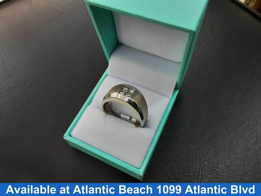 Men's Ring - White Gold 14k (.585) 9.6 grams Size 12