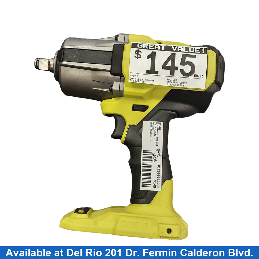 Ryobi Pbliw01 Green Cordless Impact Drill