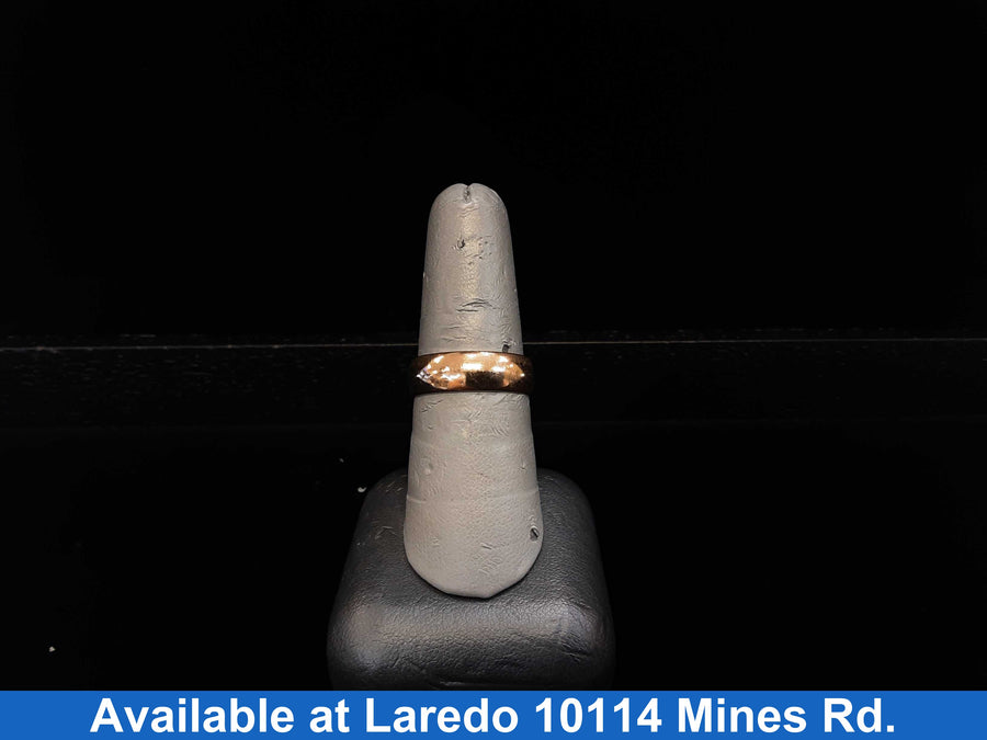Ring - Wedding Band - Yellow Gold 10k (.417) 3.7 grams Size 6.5