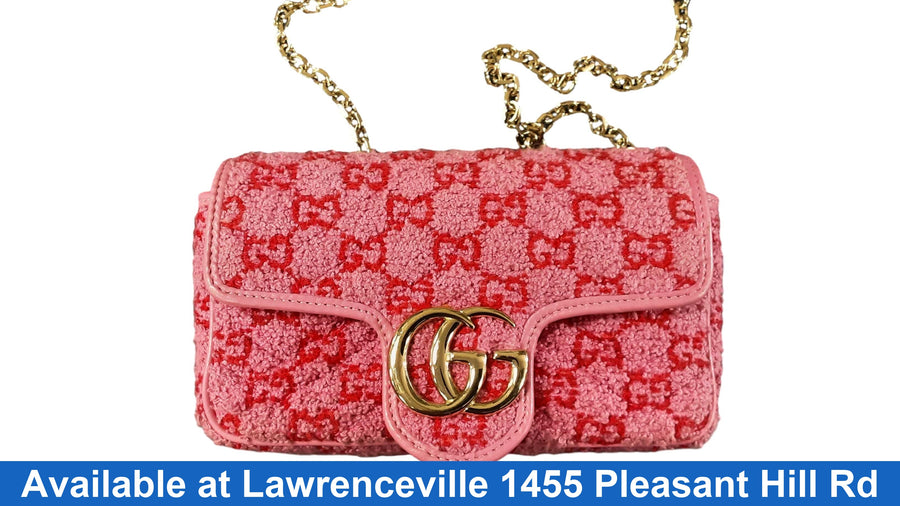 Gucci Gg Marmont Mini Shoulder Bag Pink Purse / Handbag