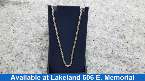 Rope Chain - Silver 19.6 grams 18 inch