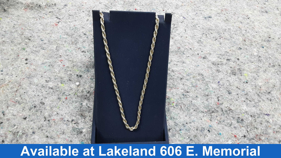 Rope Chain - Silver 19.6 grams 18 inch