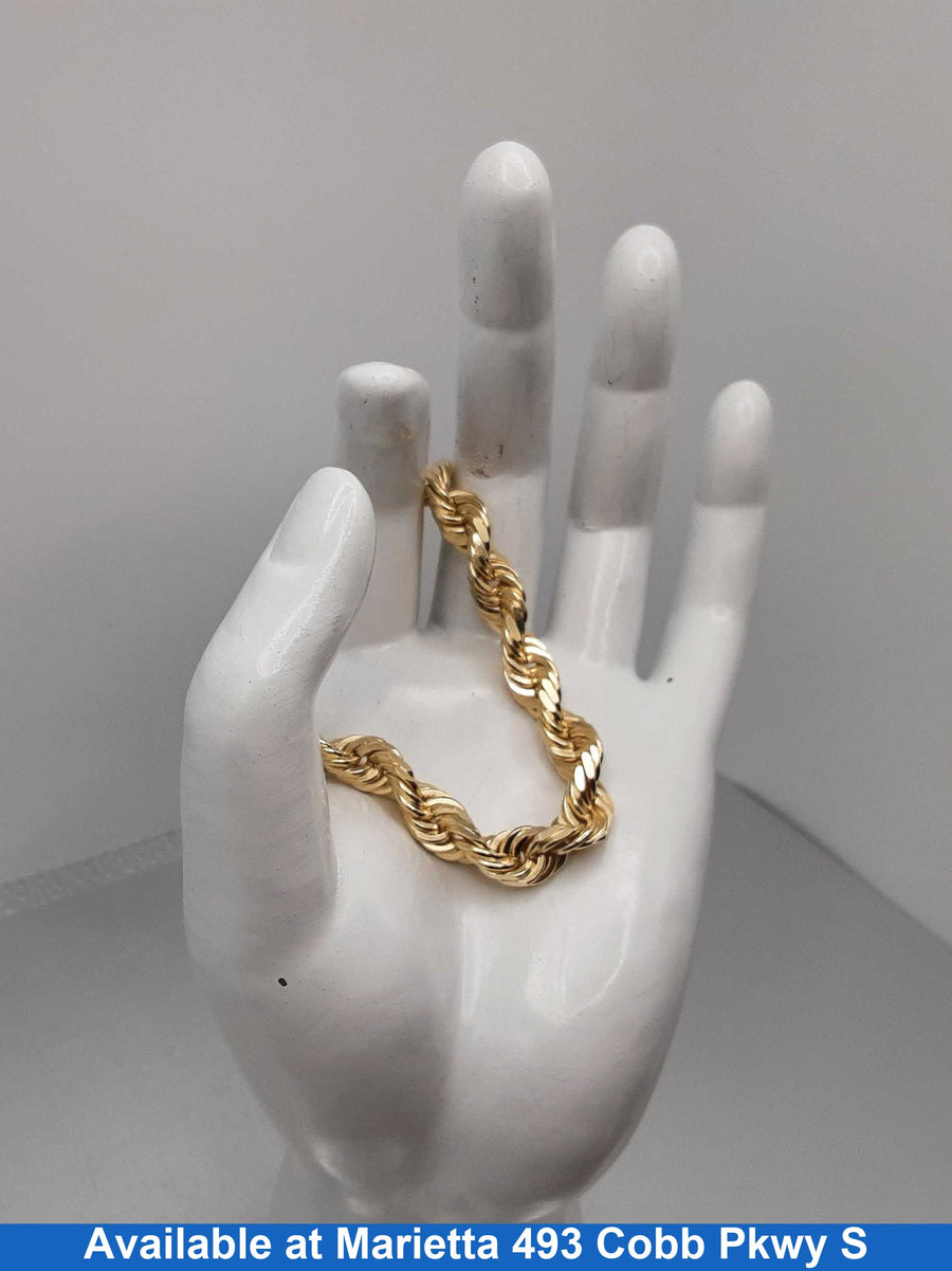 Rope Bracelet - Yellow Gold 14k (.585) 33.7 grams 7 inch