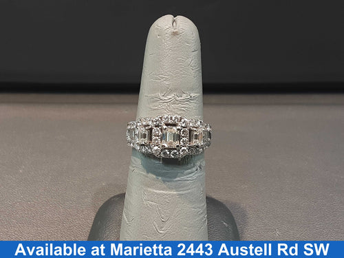 Women's Ring - White Gold 14k (.585) 5.5 grams Size 20