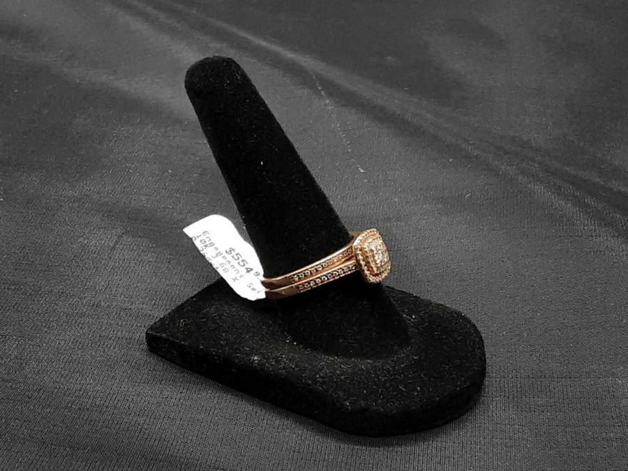 Ring - Engagement Set - Rose Gold 10k (.417) 3.6 grams Size 6