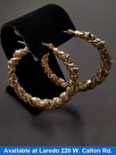 Hoop Earrings - Yellow Gold 10k (.417) 6.1 grams