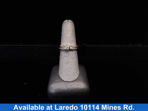 Ring - Engagement Set - Yellow Gold 10k (.417) 4.5 grams Size 8