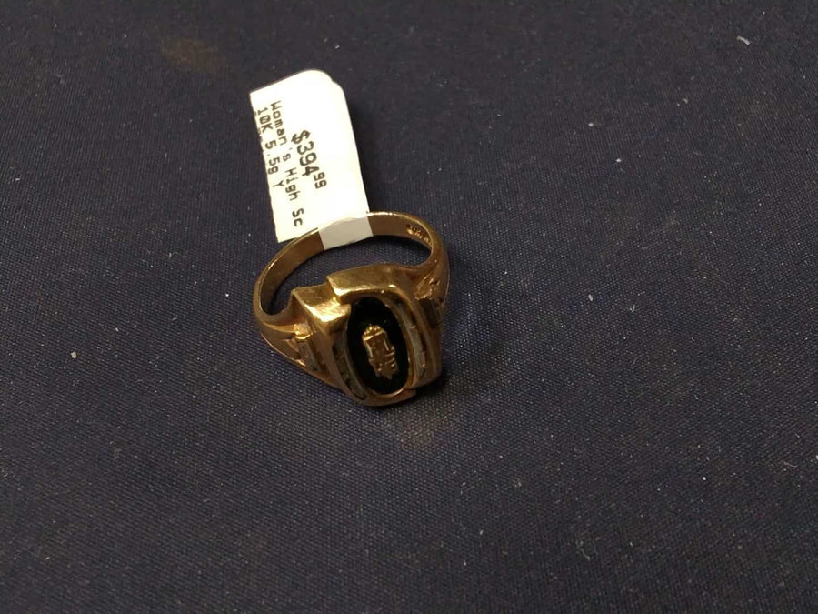 Women's Ring - High School Ring - Yellow Gold 10k (.417) 5.5 grams Size 7