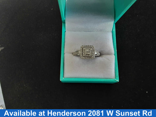 Women's Ring - White Gold 14k (.585) 3.4 grams Size 20