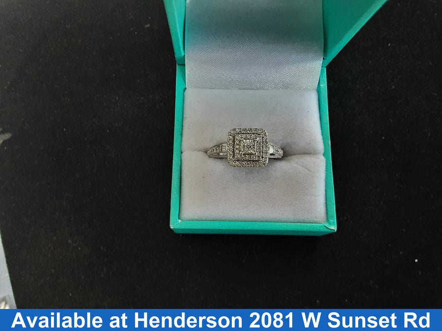 Women's Ring - White Gold 14k (.585) 3.4 grams Size 20