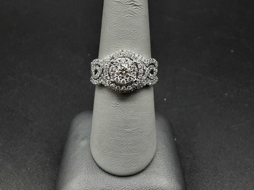 Ring - Wedding Band - White Gold 14k (.585) 10.8 grams Size 7.5