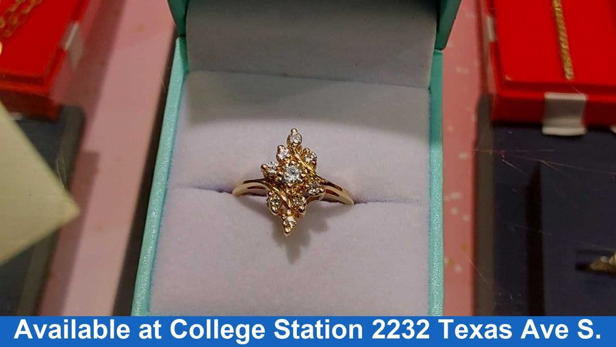 Women's Ring - Yellow Gold 14k (.585) 3.3 grams Size 6