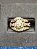 Ring - Engagement Set - White Gold 14k (.585) 7.7 grams Size 7