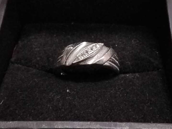 Men's Ring - White Gold 14k (.585) 3.3 grams Size 20