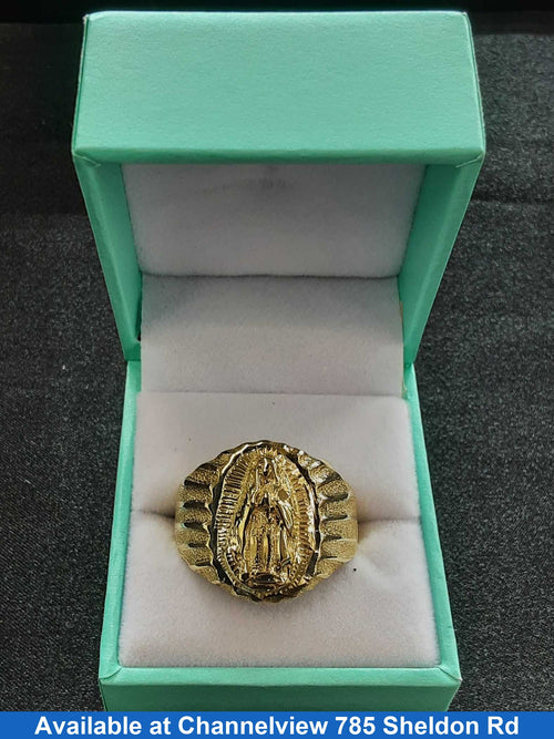 Men's Ring - Yellow Gold 10k (.417) 8.2 grams Size 13