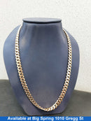 Cuban Link Chain - Yellow Gold 14k (.585) 91.8 grams 25 inch