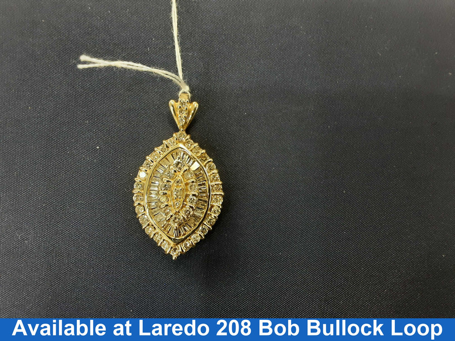 Diamond Pendant - Yellow Gold 14k (.585) 8.4 grams