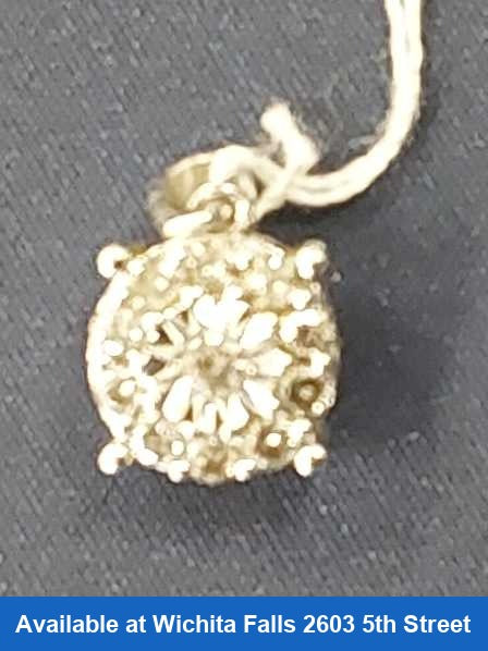 Diamond Pendant - Silver 1.3 grams