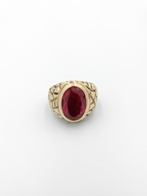 Men's Ring - Yellow Gold 10k (.417) 11 grams Size 7.5