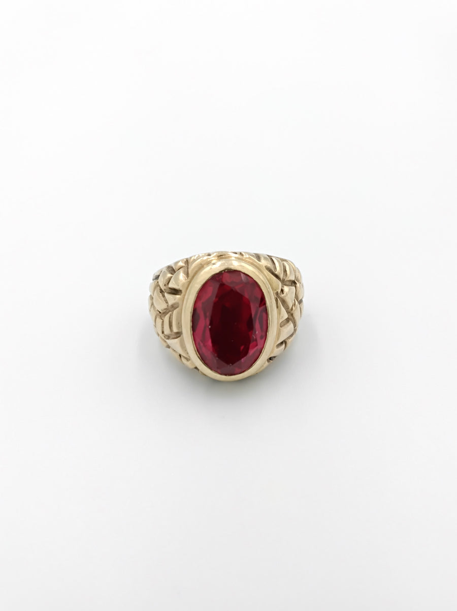 Men's Ring - Yellow Gold 10k (.417) 11 grams Size 7.5
