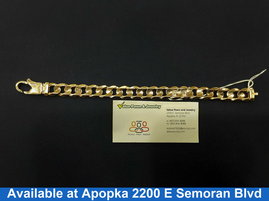 Cuban Link Bracelet - Yellow Gold 14k (.585) 40.1 grams 8 inch
