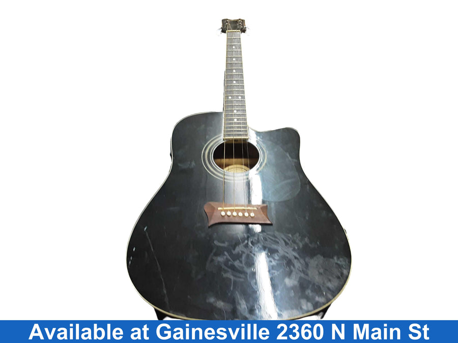 First Act Mg521 Black Acoustic / Electric Classic Guitar