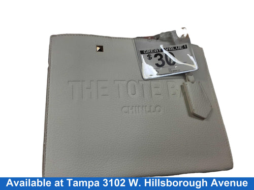 The Tote Bag Chinillo White Purse / Handbag