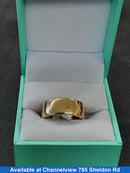 Ring - Wedding Band - Yellow Gold 14k (.585) 5.4 grams Size 8