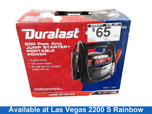 Duralast Dl-800a Black Battery Booster / Jumper