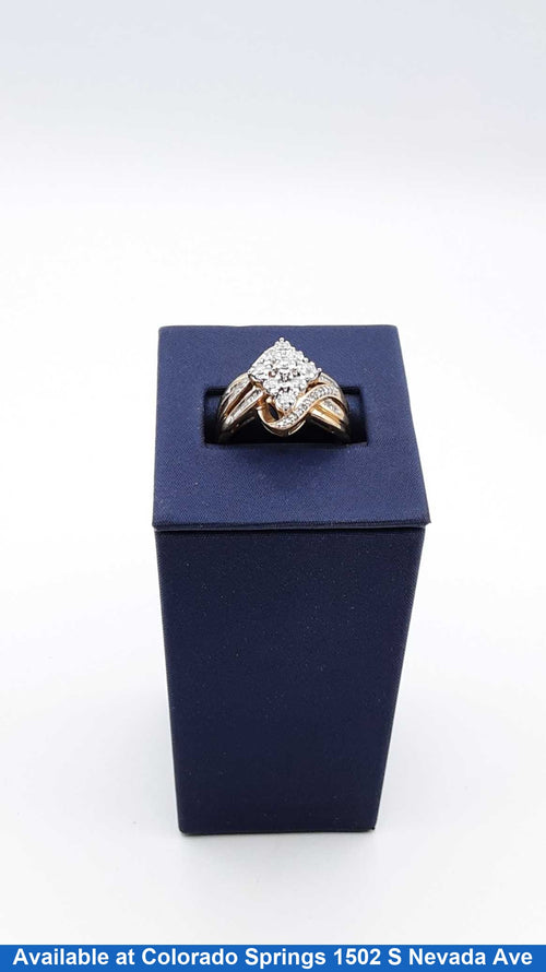 Women's Ring - Yellow Gold 10k (.417) 5.4 grams Size 20