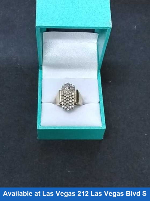 Women's Ring - Yellow Gold 10k (.417) 7 grams Size 20