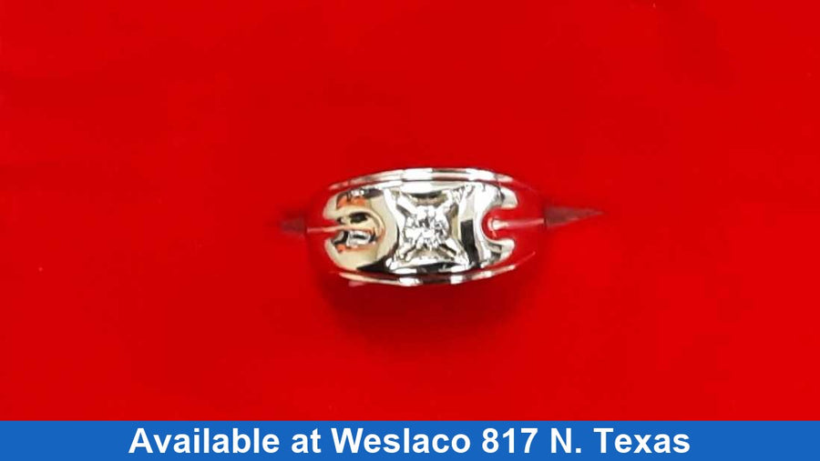Men's Ring - White Gold 14k (.585) 4.5 grams Size 10