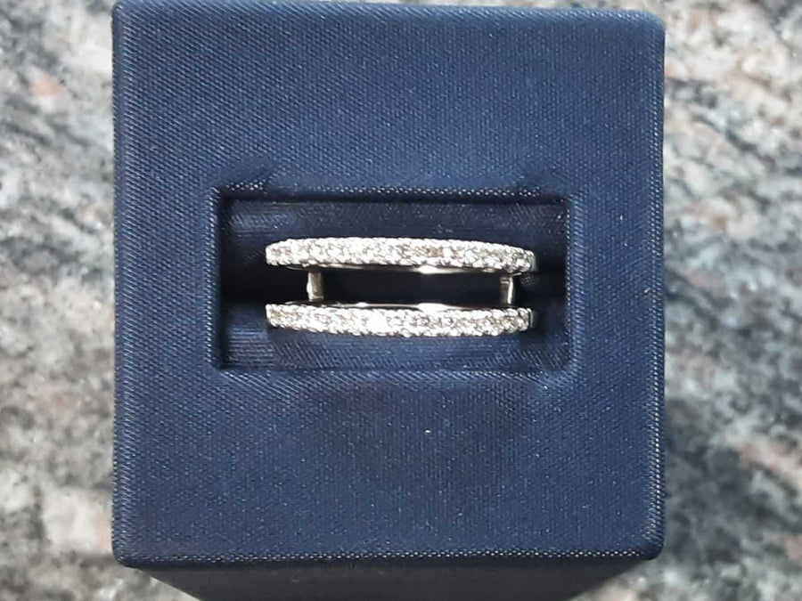 Ring - Engagement Set - White Gold 14k (.585) 6.2 grams Size 6