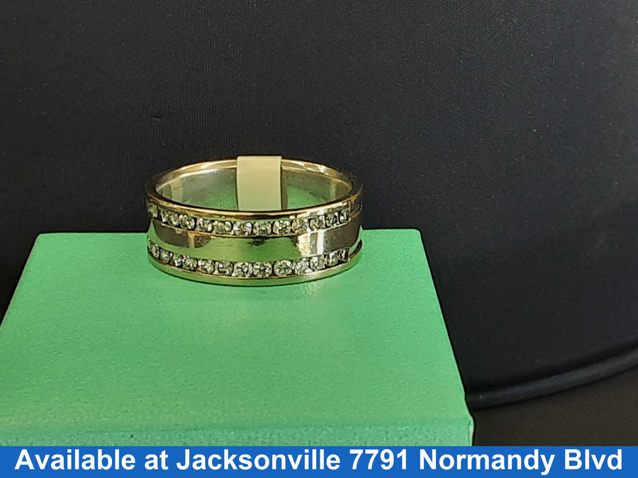 Ring - Wedding Band - Yellow Gold 10k (.417) 10 grams Size 11