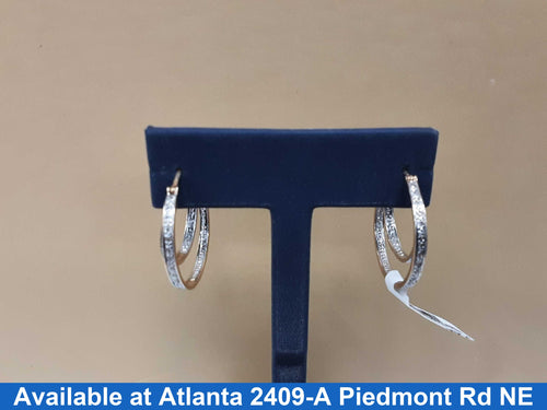 Hoop Earrings - Yellow Gold 14k (.585) 4.5 grams