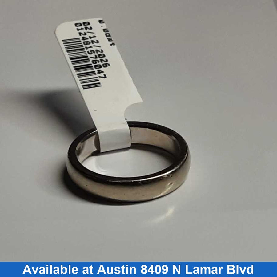 Ring - Wedding Band - White Gold 14k (.585) 4.3 grams Size 6