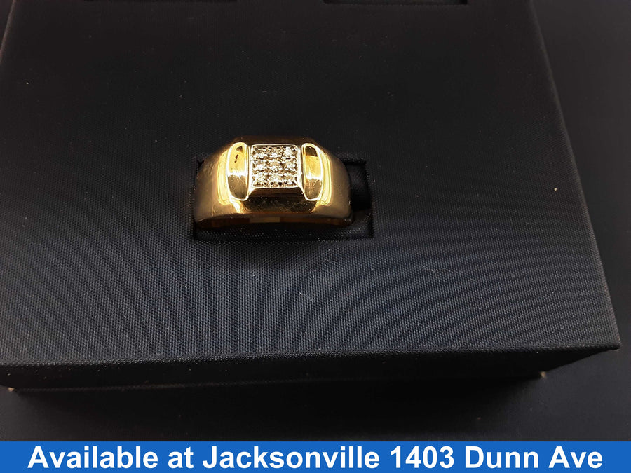 Men's Ring - Yellow Gold 10k (.417) 3.8 grams Size 9